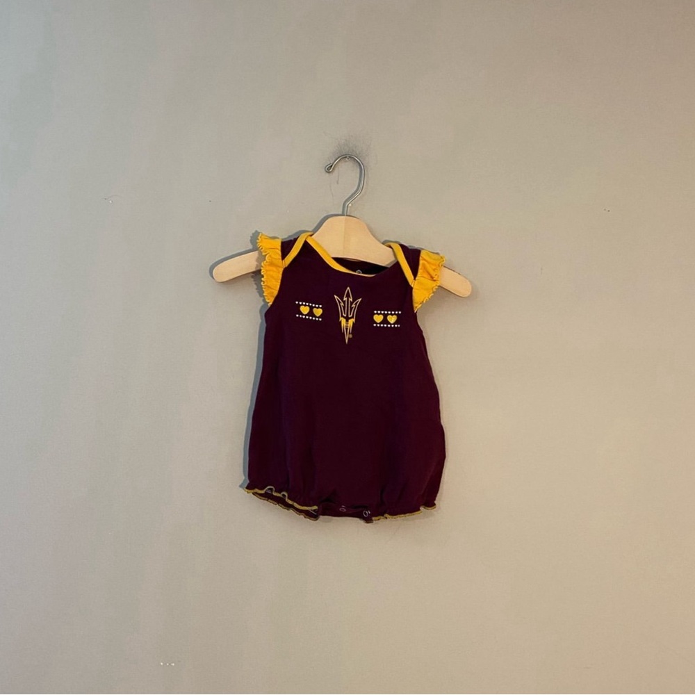 $13 ADD ON Arizona State Romper‎ gen2 6-9M Zara Janie and Jack Baby Gap Old Navy